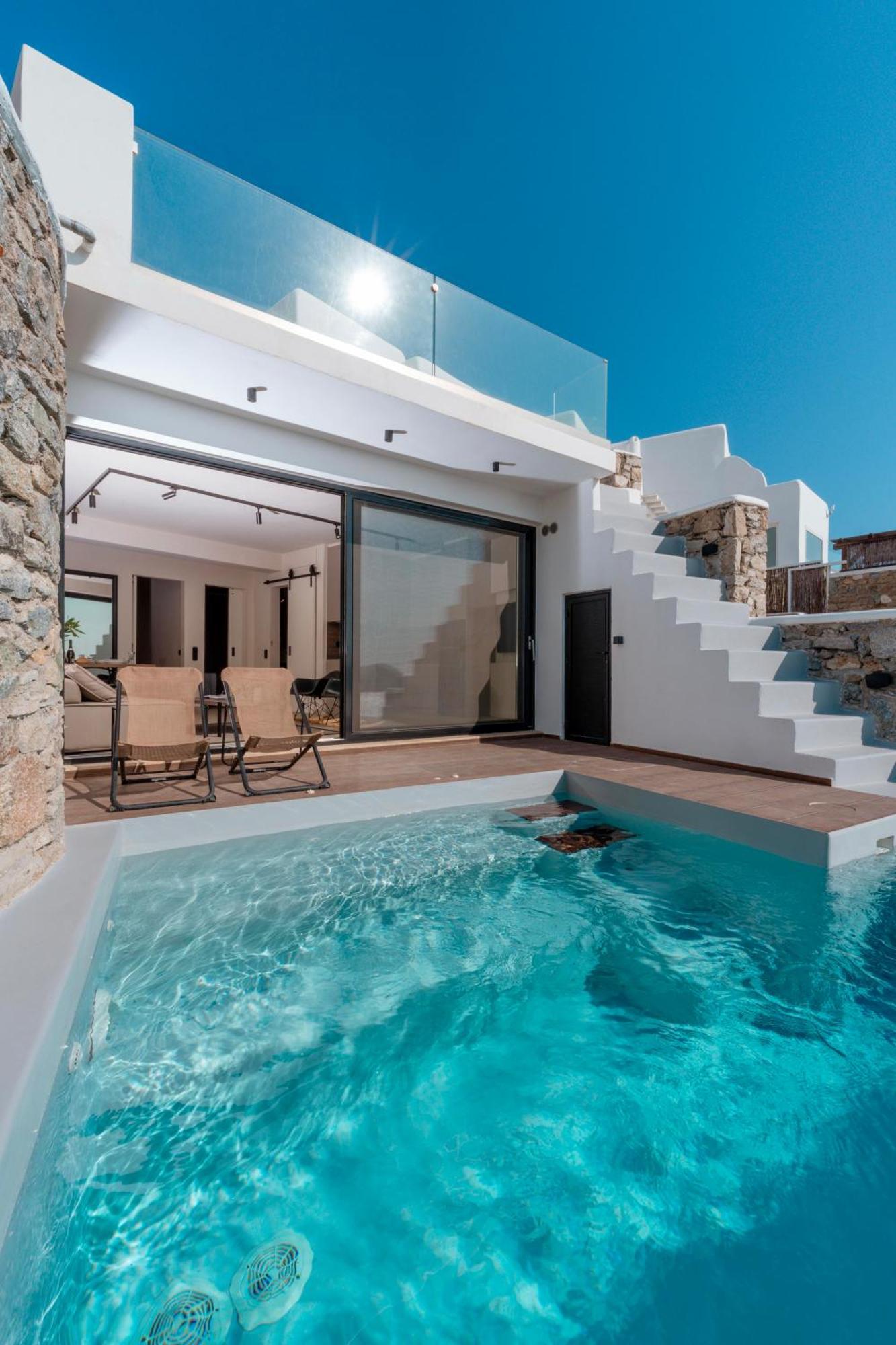 Luxury House With Private Pool At Elia Beach Mykonos Town المظهر الخارجي الصورة