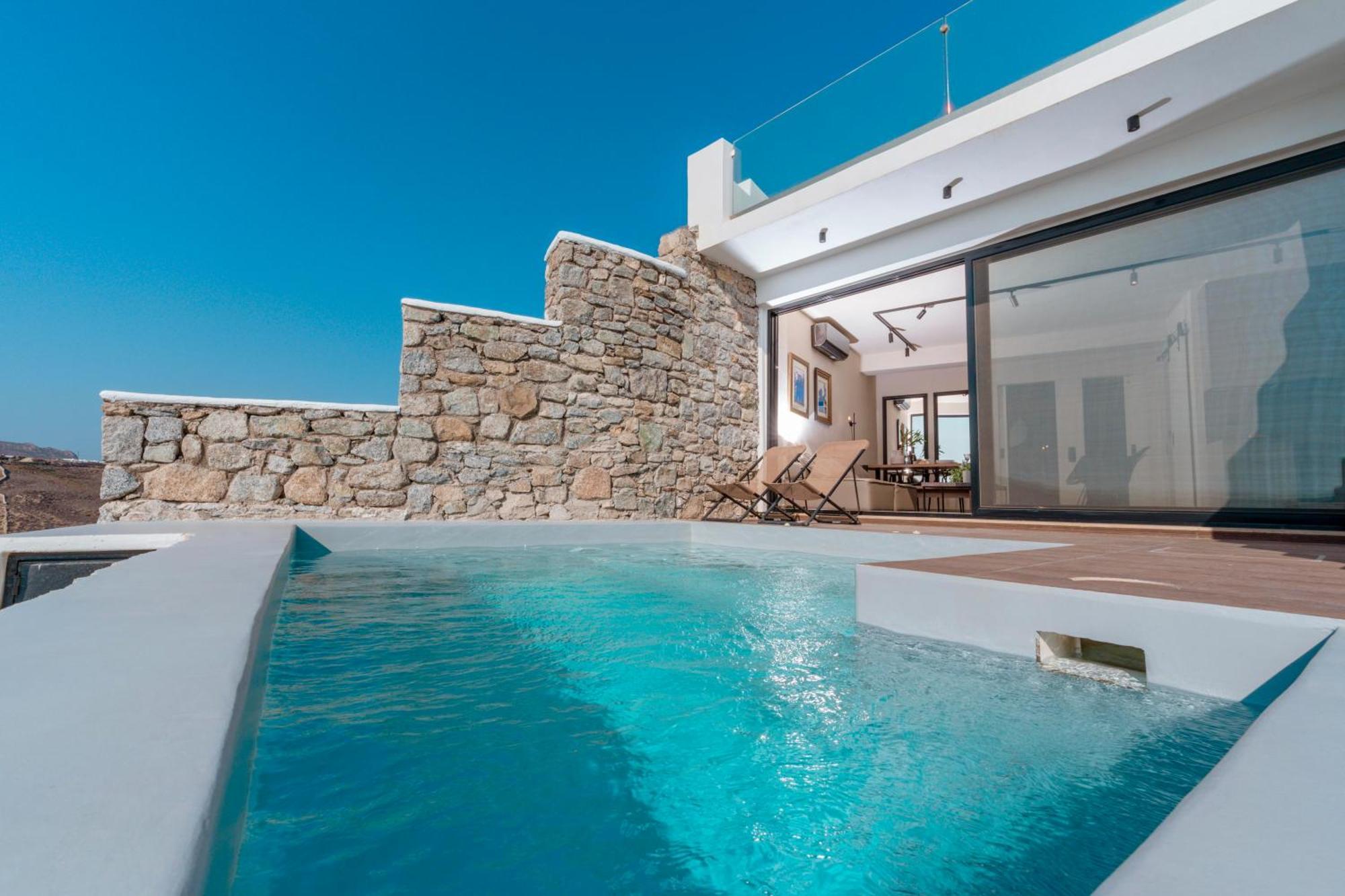 Luxury House With Private Pool At Elia Beach Mykonos Town المظهر الخارجي الصورة