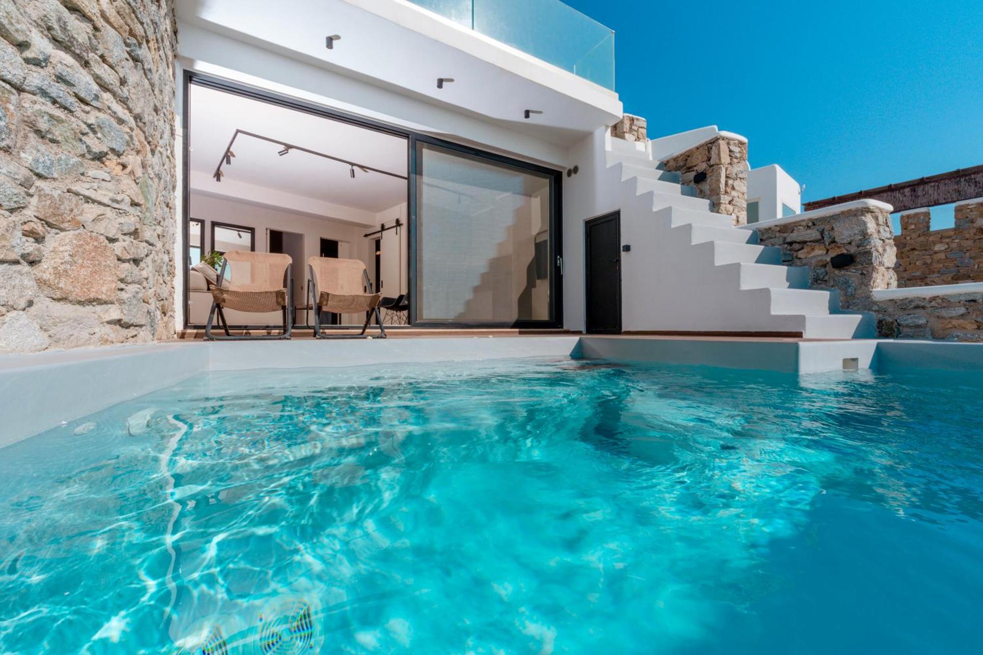 Luxury House With Private Pool At Elia Beach Mykonos Town المظهر الخارجي الصورة